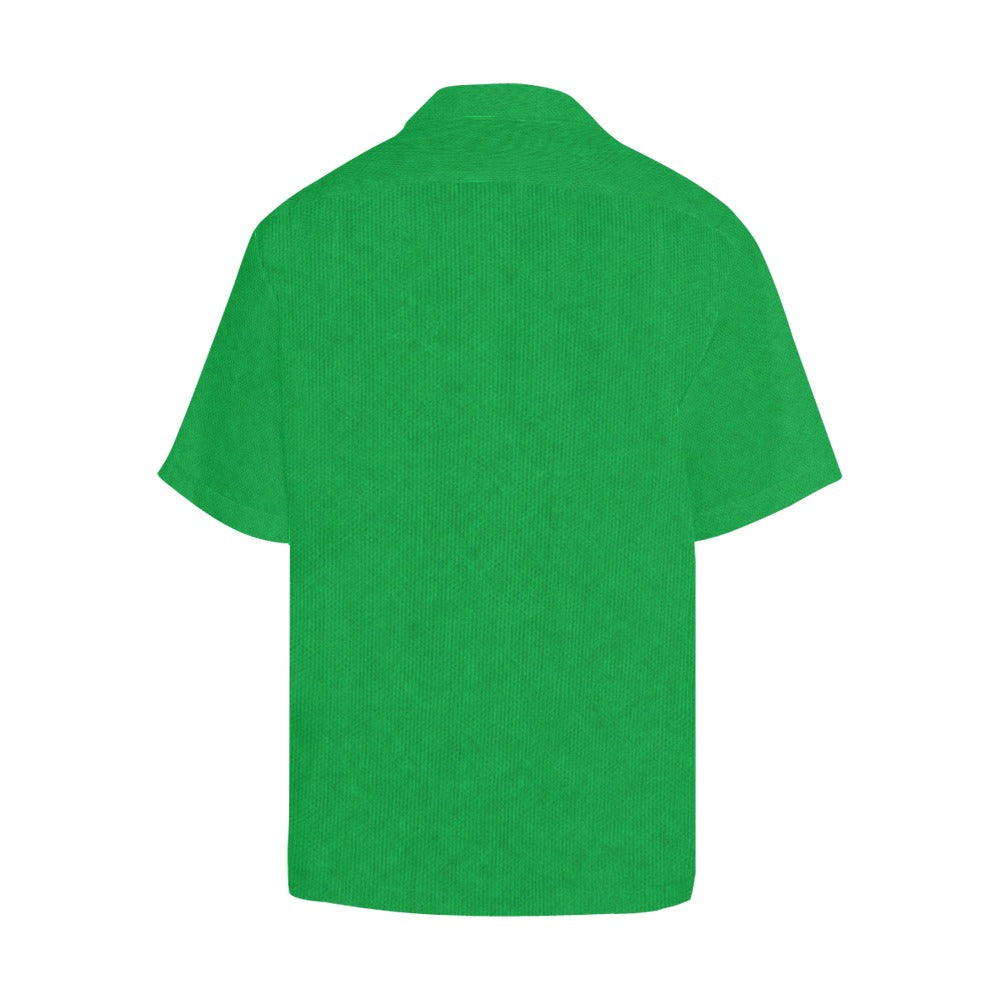 Rich and Rich Men’s Green Hawaiian Golf Shirt | 4-Way Stretch Short Sleeve Resort Polo Shirt