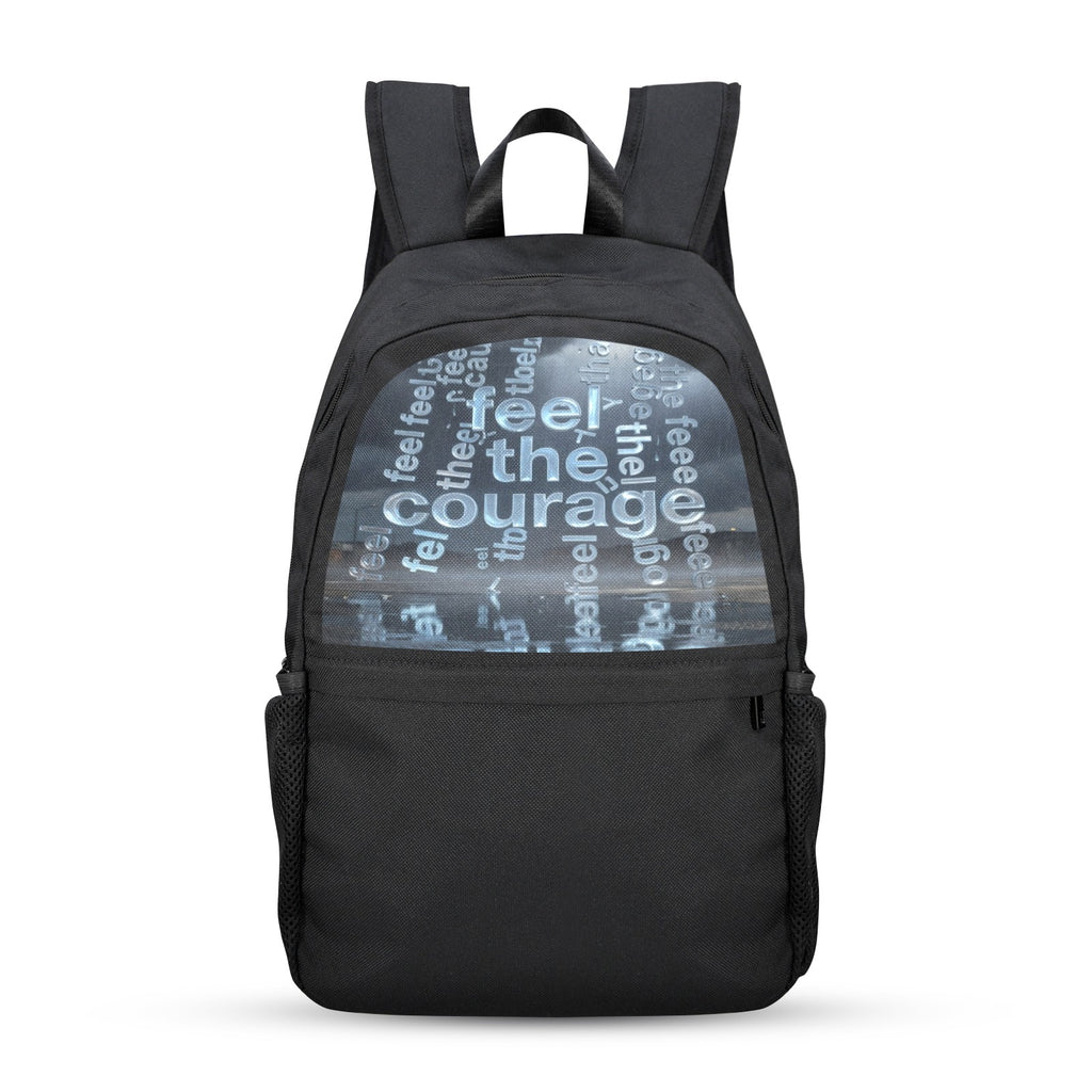 Rich and Rich Feel The Courage Unisex Black Backpack