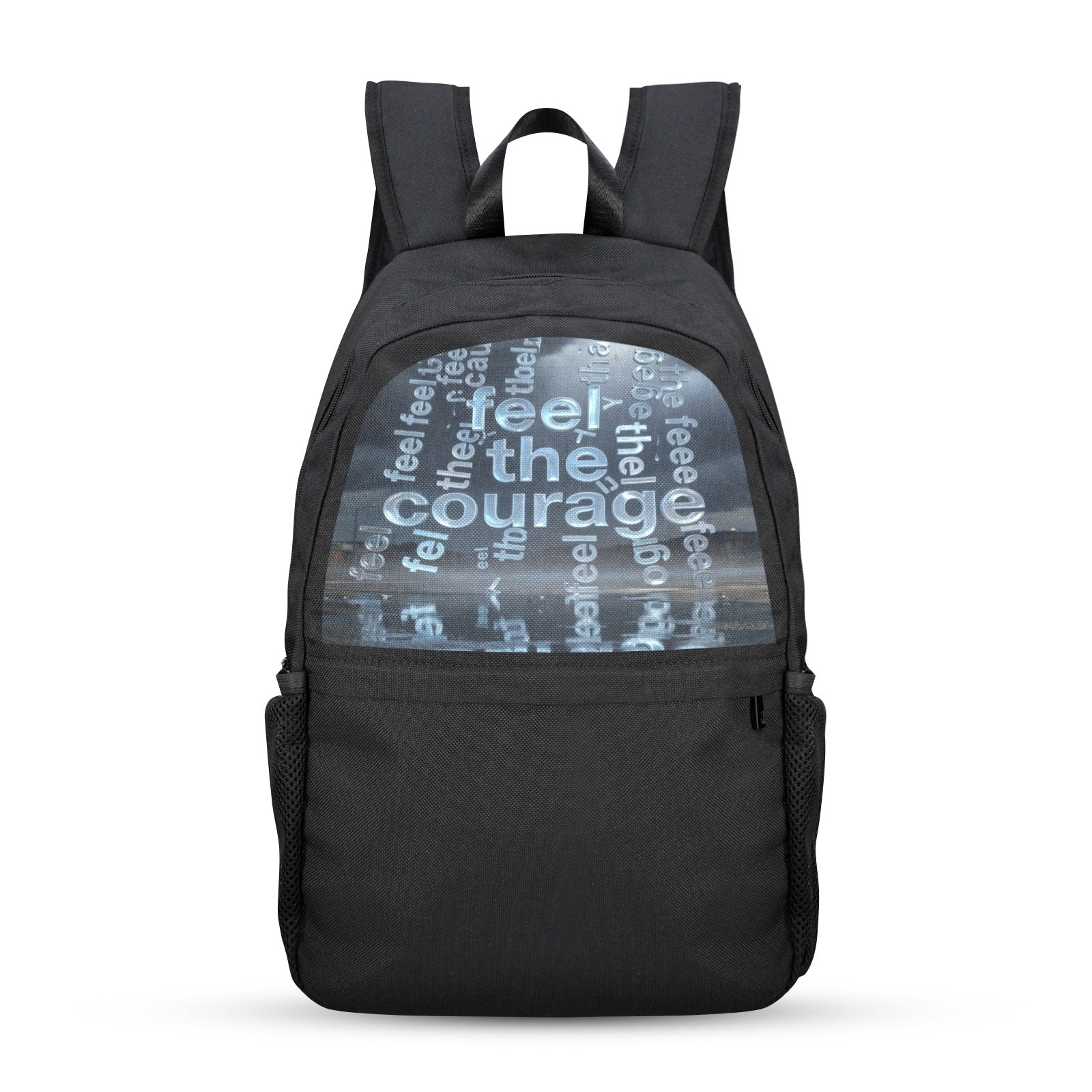 Rich and Rich Feel The Courage Unisex Black Backpack