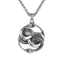 Load image into Gallery viewer, Mens Snake Pendant Necklace Set with Casual Mechanical Watch Fashion Accessory
