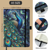 Rich and Rich Peacock of Dreams Notebook Strap Notebook