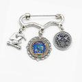 Rich and Rich Women's Birdsong Floral Charm Brooch