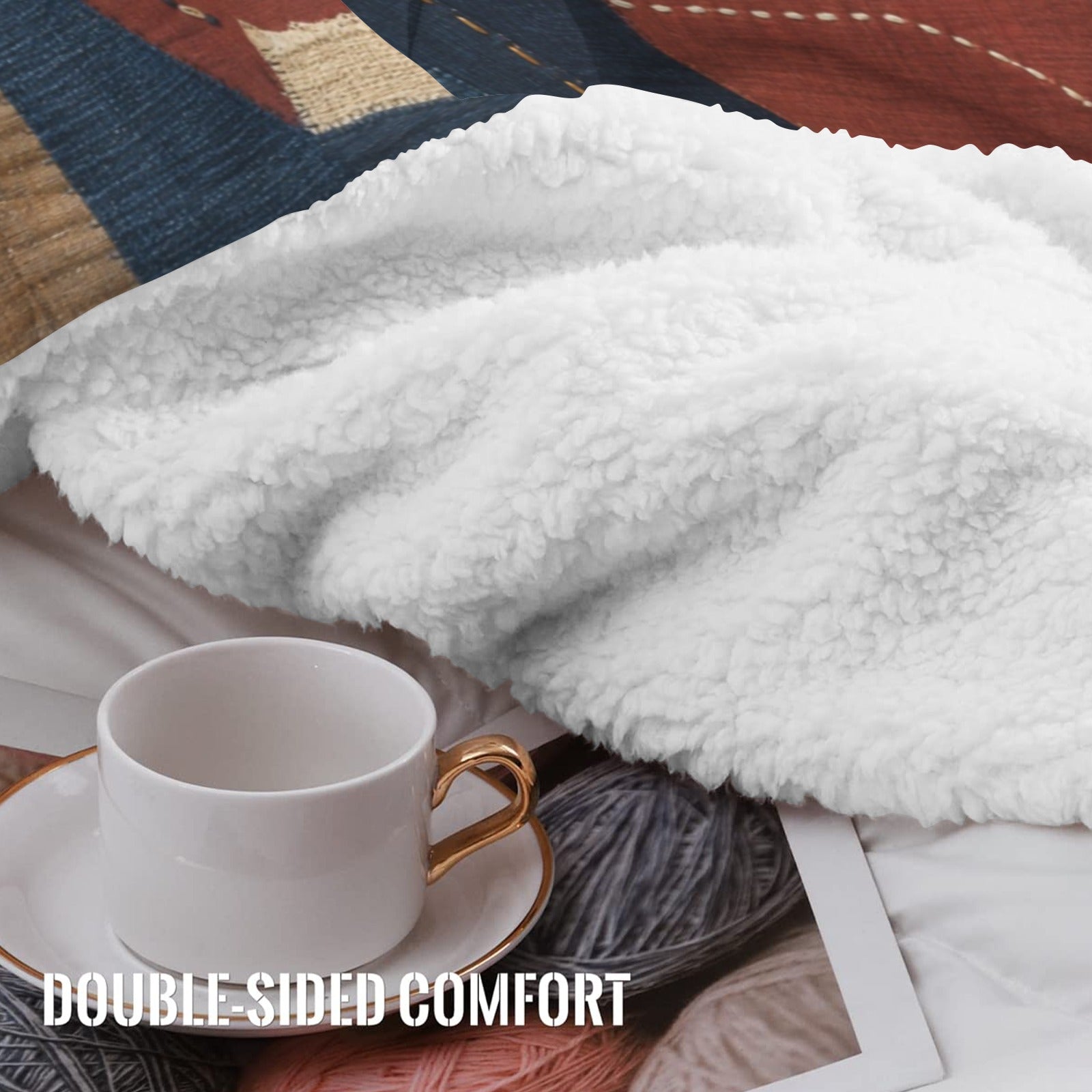 Rich and Rich Gee Inspired Sherpa Fleece Blanket 50 x 60 - Rich and Rich Homeopportunities