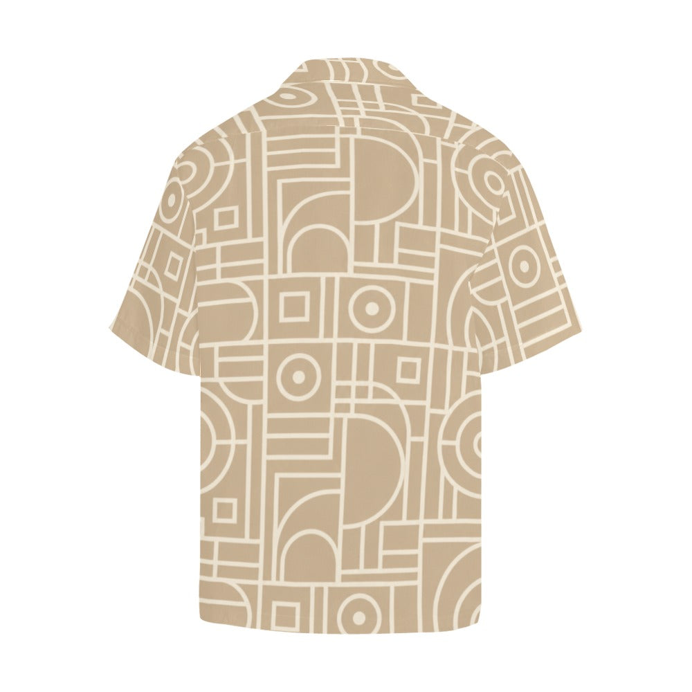 Rich and Rich Men's Beige Vertex Designer Shirt