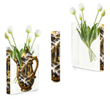 Rich and Rich Ornate Mountain Coffee Pot Acrylic Book Shaped Vase