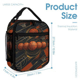 Basketball designer backpack with coordinating insulated lunch bag and pencil case — additional view 9