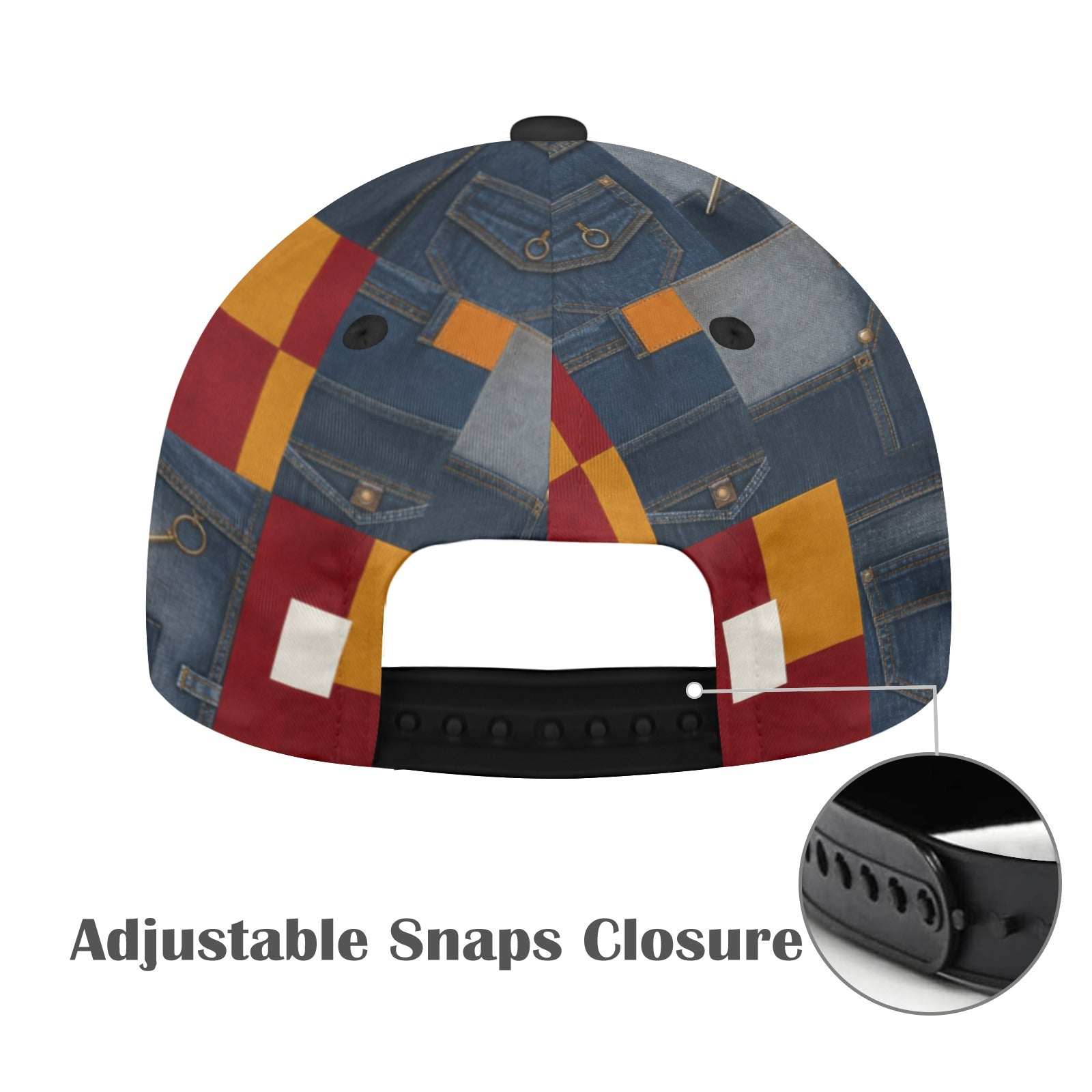 Rich and Rich Unisex Multicolor Jean Look Snapback Hat - Rich and Rich Homeopportunities