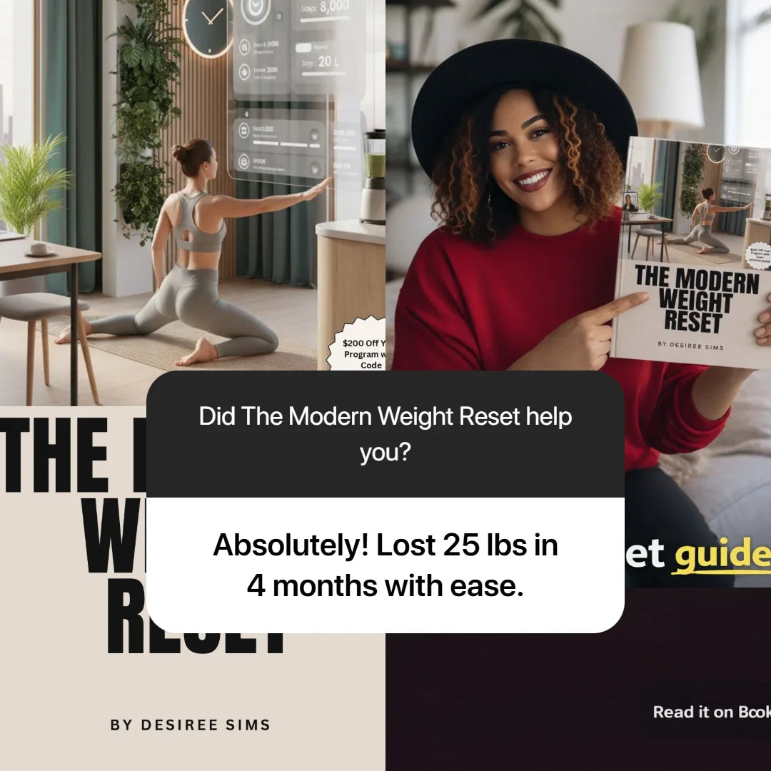 The Modern Weight Reset by Desiree Sims weight loss program packaging