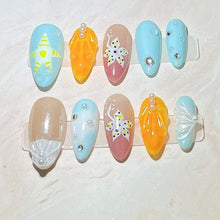 Load image into Gallery viewer, 1072 Handmade Nail Wear Nail Art Reusable Press on Nails False Nails
