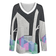 Load image into Gallery viewer, Long sleeve loose tee Women&#39;s Long Sleeve Loose Tee (TLREV2)
