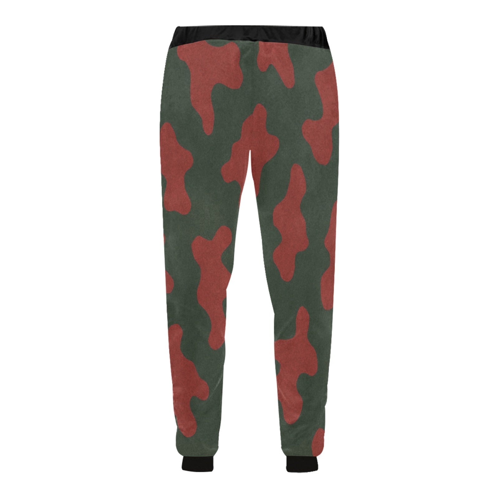 Rich and Rich Red Camo Men's Sweatpants with tapered fit and drawstring waistband