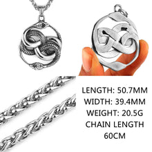 Load image into Gallery viewer, Mens Snake Pendant Necklace Set with Casual Mechanical Watch Fashion Accessory
