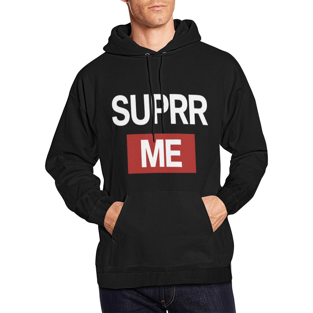 Rich and Rich SUPRR ME Black Hoodie for Men front view