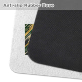 Gridiron Golden Green Football Vortex Pet Feeding Mat 40x30cm
