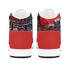 Load image into Gallery viewer, R&amp;RH Chess Game Men&#39;s High Top White Sneakers
