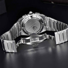 Load image into Gallery viewer, Men&#39;s Blue Chronograph Watch - 100M Waterproof, Sapphire Crystal, Stainless Steel
