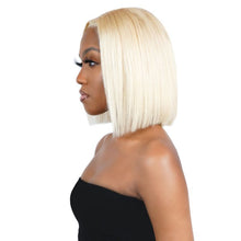 Load image into Gallery viewer, Blonde Straight 4x4 Transparent Lace 100% Human Hair Bob Wig
