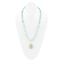 Load image into Gallery viewer, Blue Amazonite Sterling Silver Pendant Necklace
