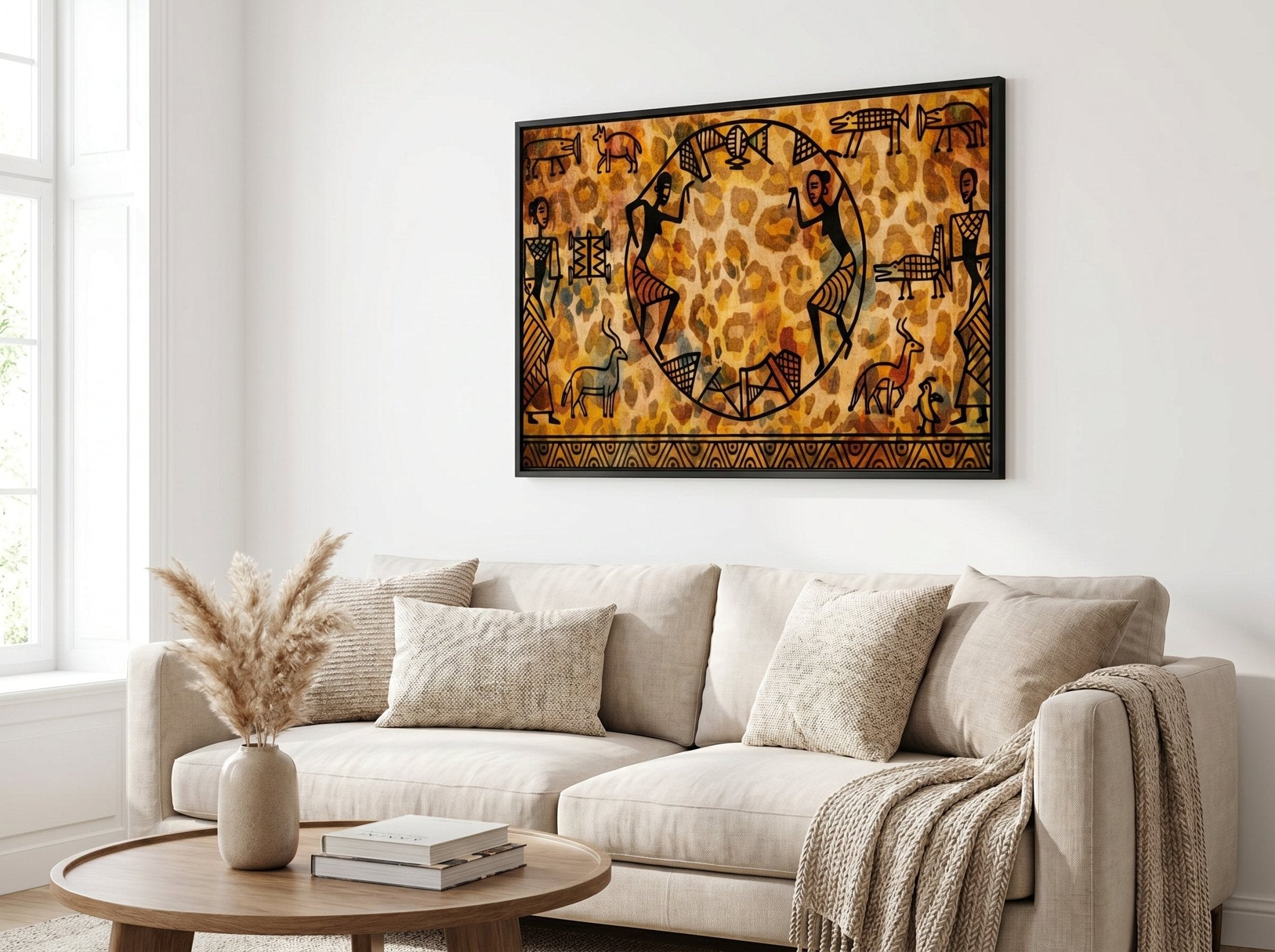 Rich and Rich African Abstract 32 x 24 Wall Art - Rich and Rich Homeopportunities