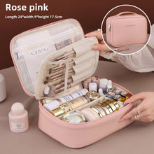 Load image into Gallery viewer, Free partition cosmetic bag, large capacity travel portable toiletry bag, makeup bag for women,Travel makeup bag,Makeup bag organizers, makeup bags small,
