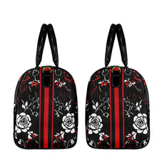Load image into Gallery viewer, Rich and Rich White Roses Rich and Rich 1200D Nylon Travel Bag with PU Leather Handles - Rich and Rich Homeopportunities
