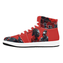 Load image into Gallery viewer, R&amp;RH Chess Game Men&#39;s High Top White Sneakers
