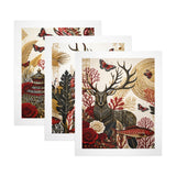 Three-panel Tribal Elegance canvas art set featuring geometric tribal patterns, each panel 16 by 20 inches — alternate view
