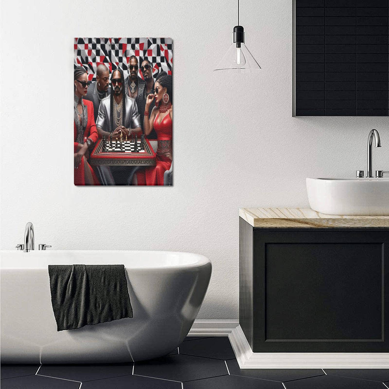 R&RH LuiiLoviie and Conchita Game of Chess Frame Canvas - Rich and Rich Homeopportunities 