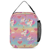 Pink girls backpack set with unicorn ballerina print, matching lunch bag and pen case — additional view 8