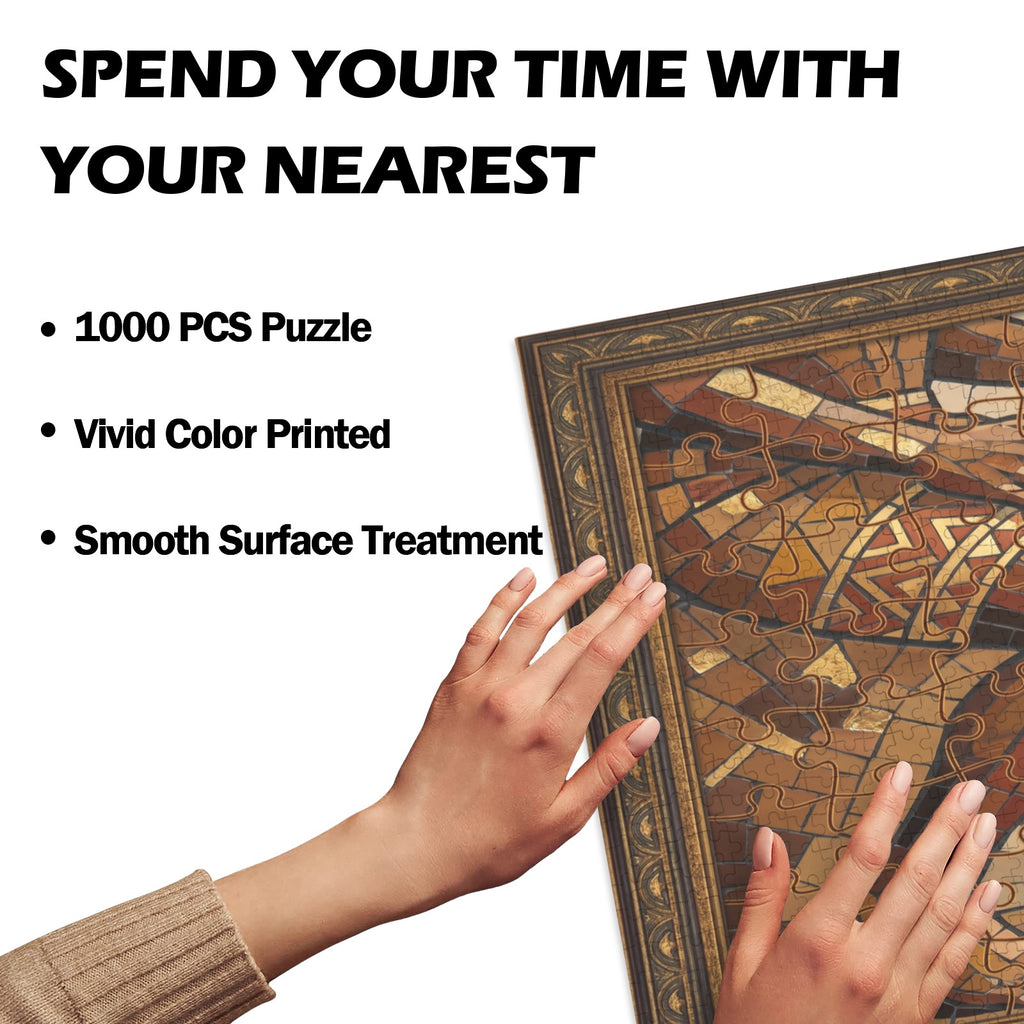 Rich and Rich The Rhythm — Hands & Feet 1000-Piece Wooden Jigsaw Puzzle | Horizontal Music & Dance Mosaic Puzzle