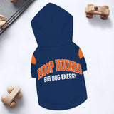 Rich and Rich Hoop Hounds Blue Pet Hoodie