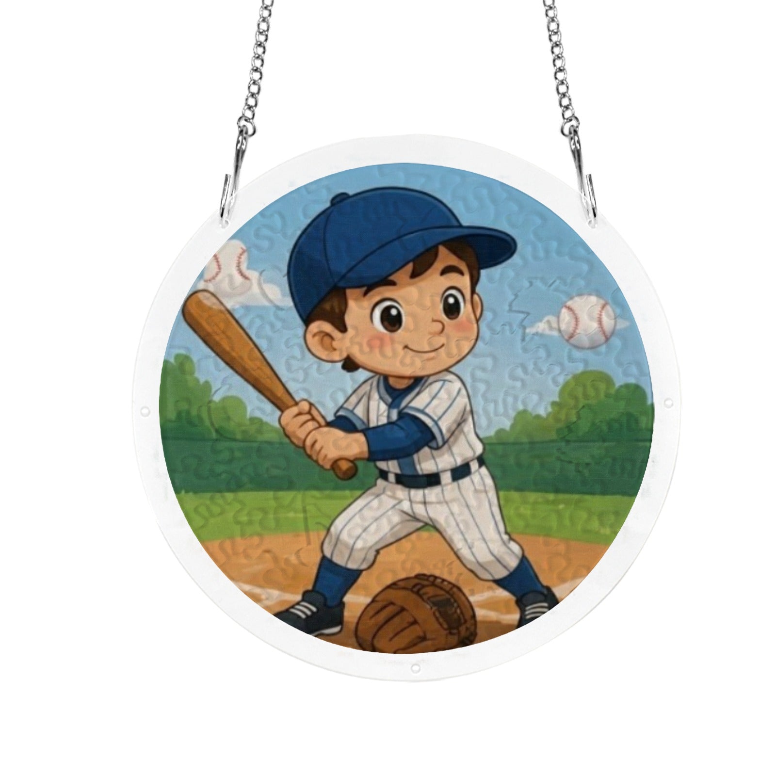 Rich and Rich Kids Baseball Jigsaw Puzzle Window Art Ornament - Rich and Rich Homeopportunities