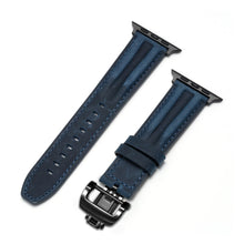 Load image into Gallery viewer, Luxury Full-Grain Leather Butterfly Buckle Band for Apple Watch
