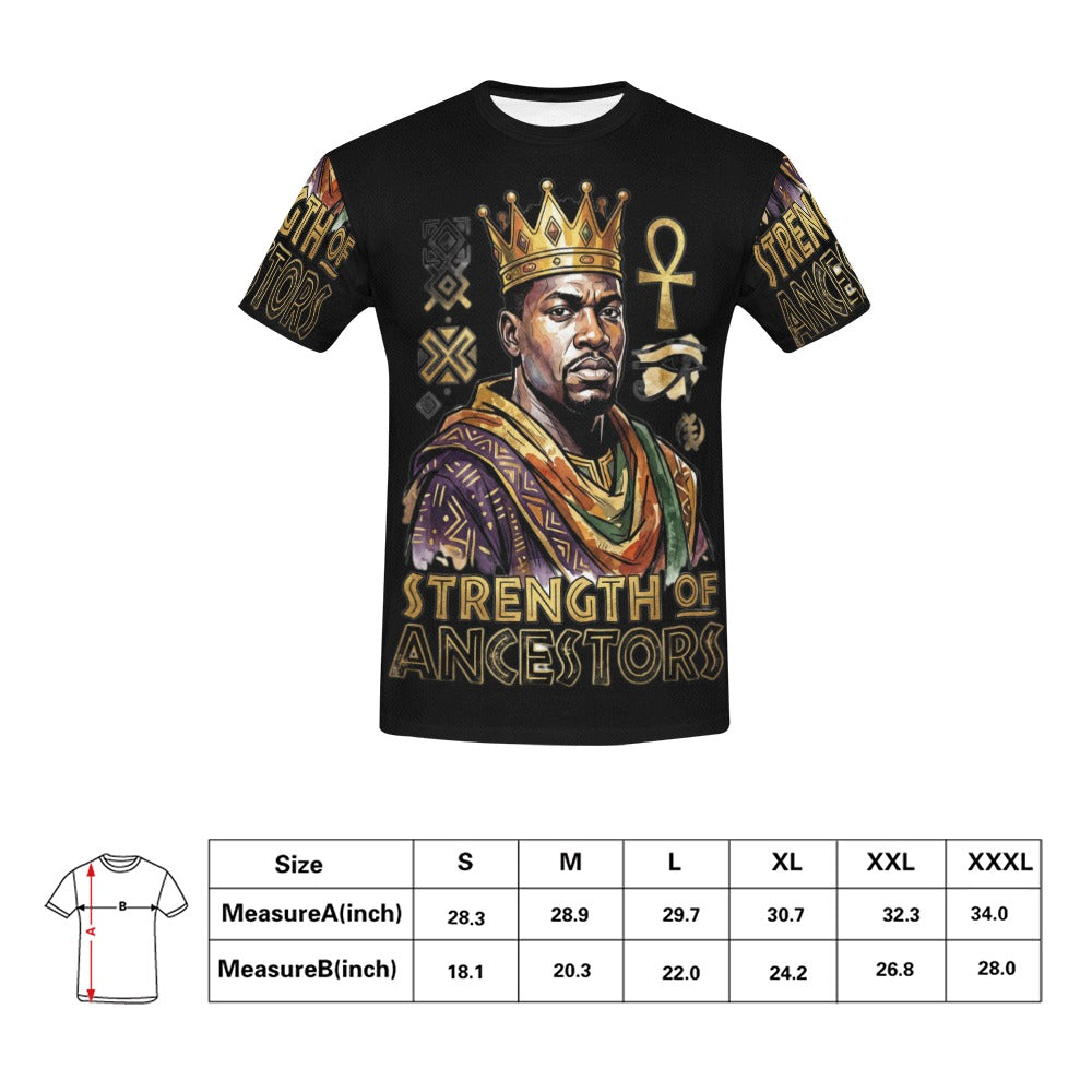 Rich and Rich Strength of Ancestors Men's Black T-Shirt