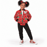 Critter Kicks Red Lady Bug Girls Bomber Jacket