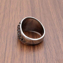 Load image into Gallery viewer, Personalized Viking Ring - Retro Nordic Men&#39;s Titanium Steel Ring
