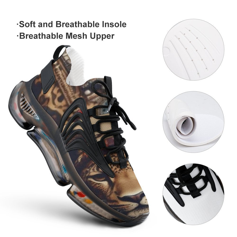 Rich and Rich Lion Elastic Men's Mesh Sneaker Running Shoes