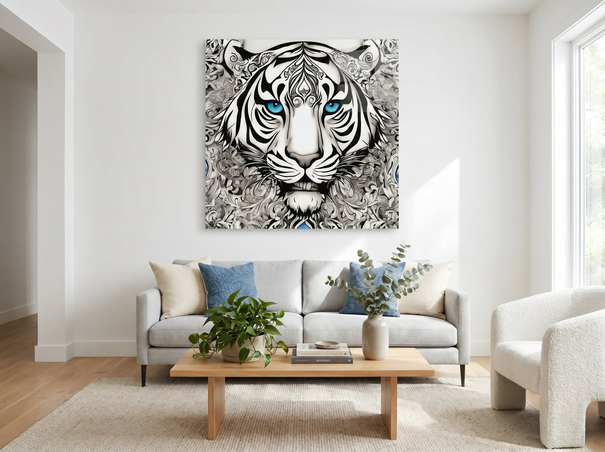 R&RH Majestic Tiger Acrylic Print - Stunning Wall Art for Animal Lover - Rich and Rich Homeopportunities