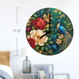 Art O'clock Peacock Medallions Wall Clock By Rich and Rich