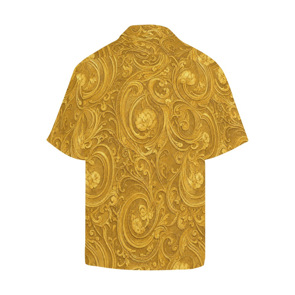 Rich and Rich Men's Golden Designer Shirt