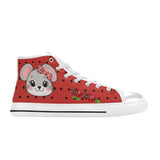 Critter Kicks Lady Bug Mouse Girls Red Canvas High Top Sneakers