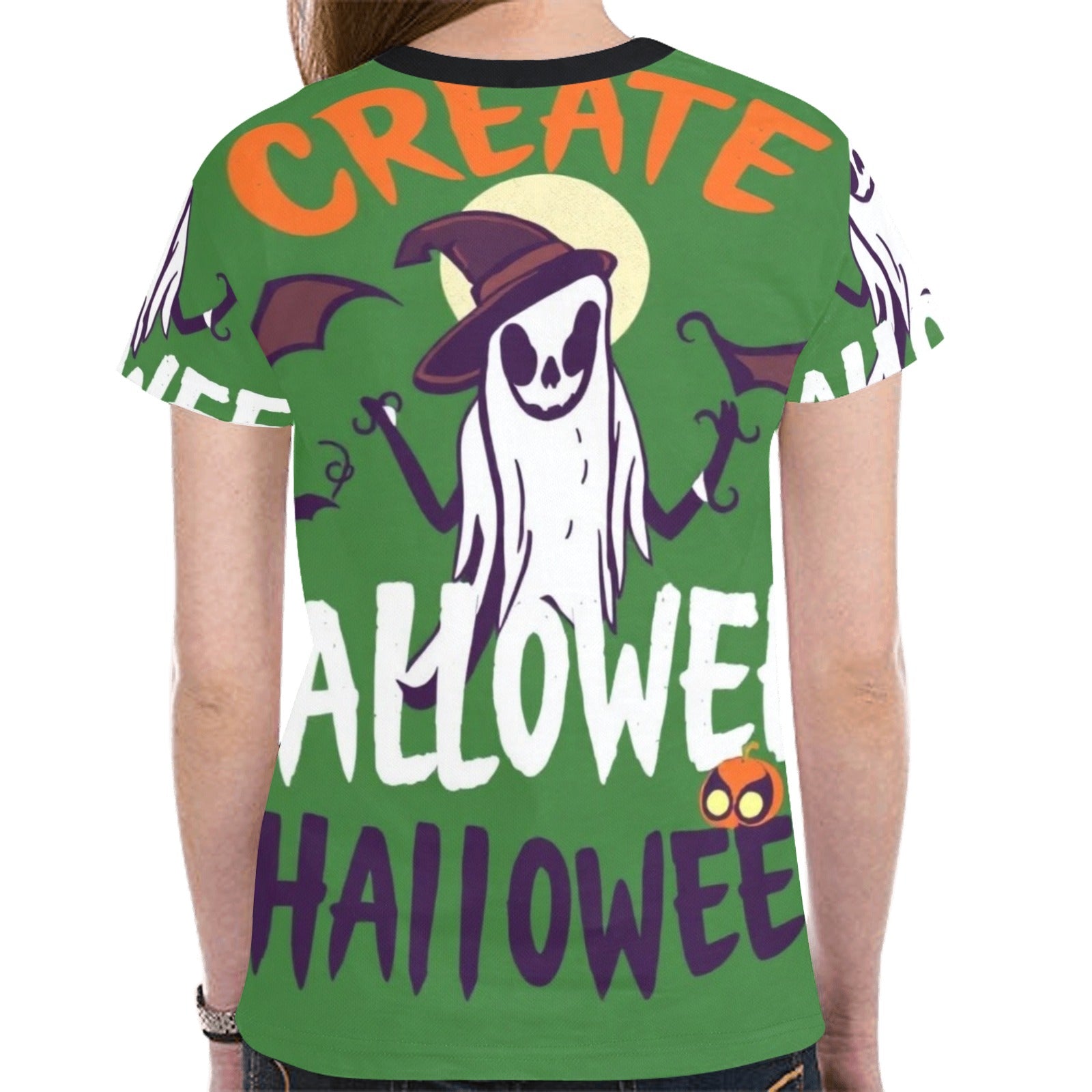Rich and Rich Halloween Witches Green Women's T-shirt for Women