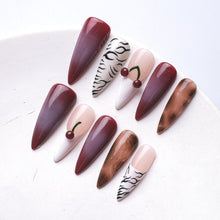 Load image into Gallery viewer, 1076 Handmade Nail Wear Nail Art Reusable Press on Nails False Nails

