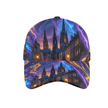 Load image into Gallery viewer, Rich and Rich Unisex Purple Electric Cathedral Snapback Hat
