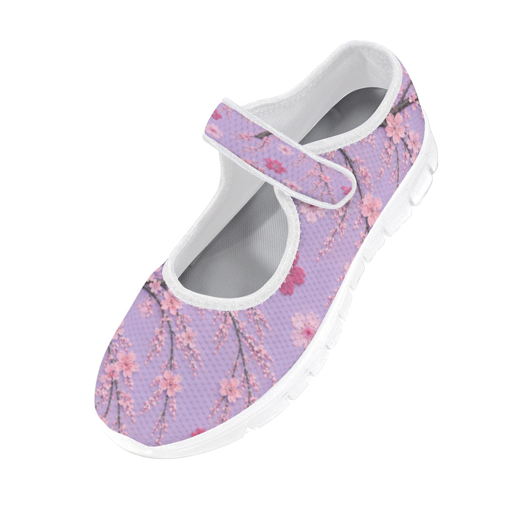 Japanese Cherry Blossom Women's Pink Mary Jane Shoes