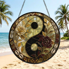 Load image into Gallery viewer, Rich and Rich Harmony Heritage Yin Yang Glass Suncatcher
