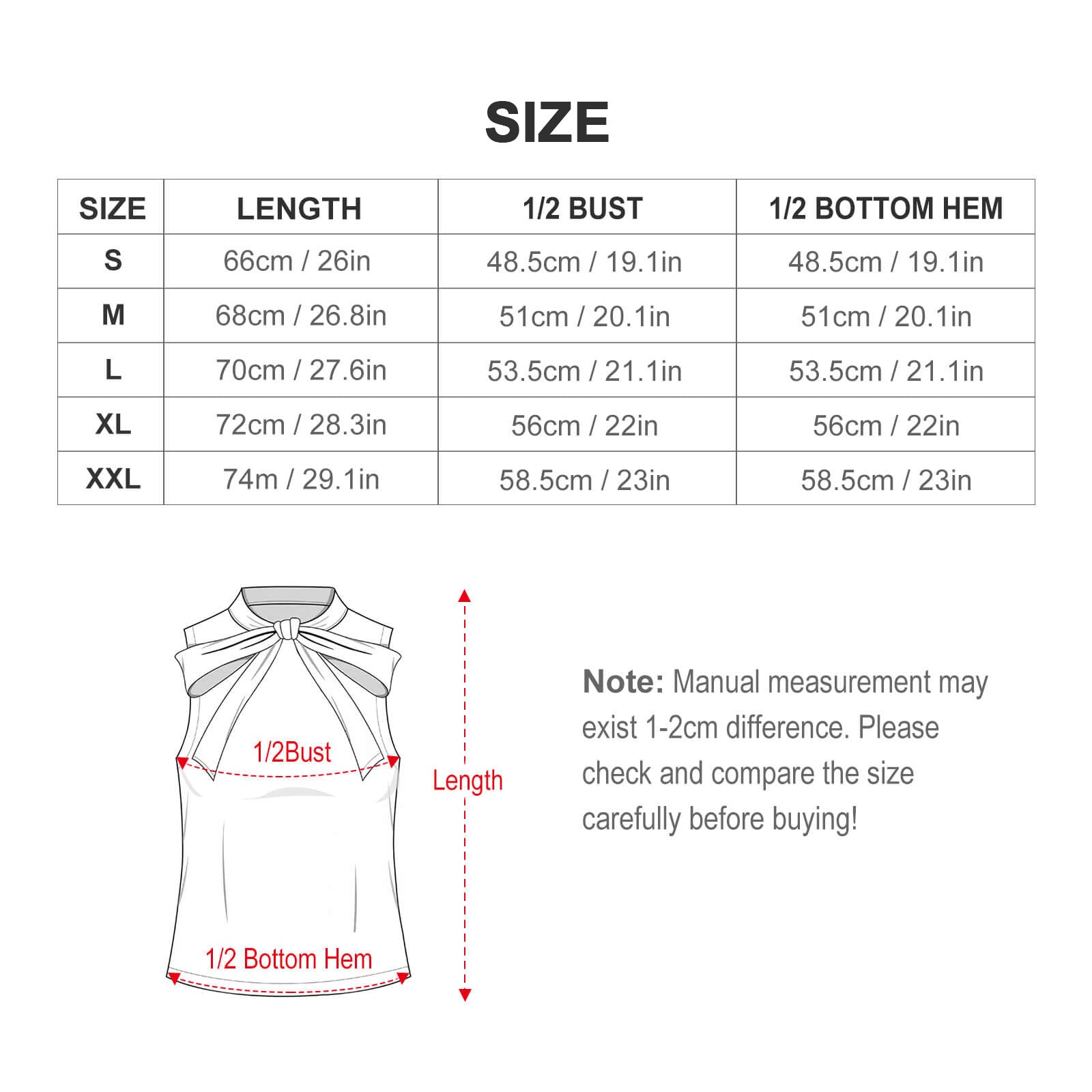 Women's sleeveless tie-neck top in printed polyester-spandex blend — additional view 6