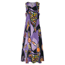 Load image into Gallery viewer, Rich &amp; Rich Purple Mosaic Expression Sleeveless Maxi Dress with Pockets - Rich and Rich Homeopportunities
