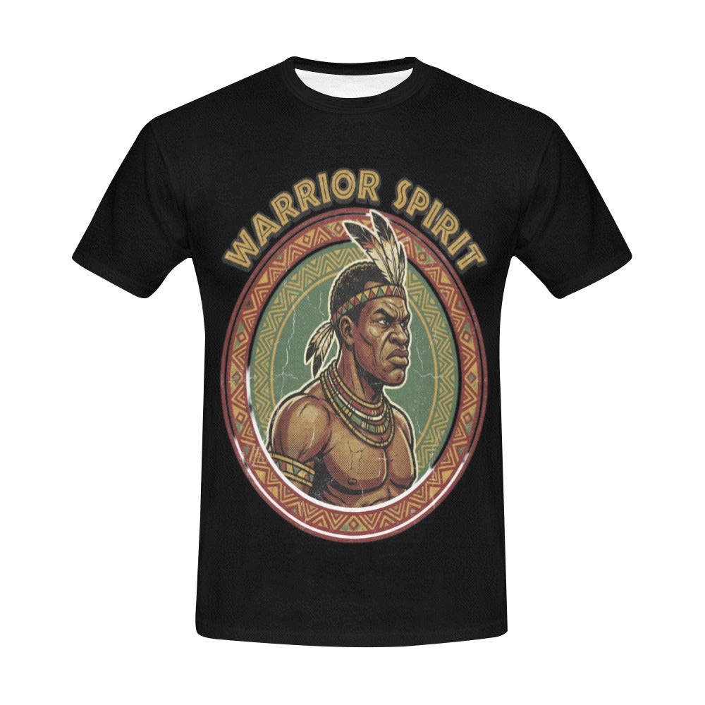 Rich and Rich Warrior Spirit Men’s Black T-Shirt | Graphic Tee | Soft Polyester Statement Shirt