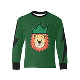 Critter Kicks King of the Jungle Boys Long Sleeve Green T-Shirt